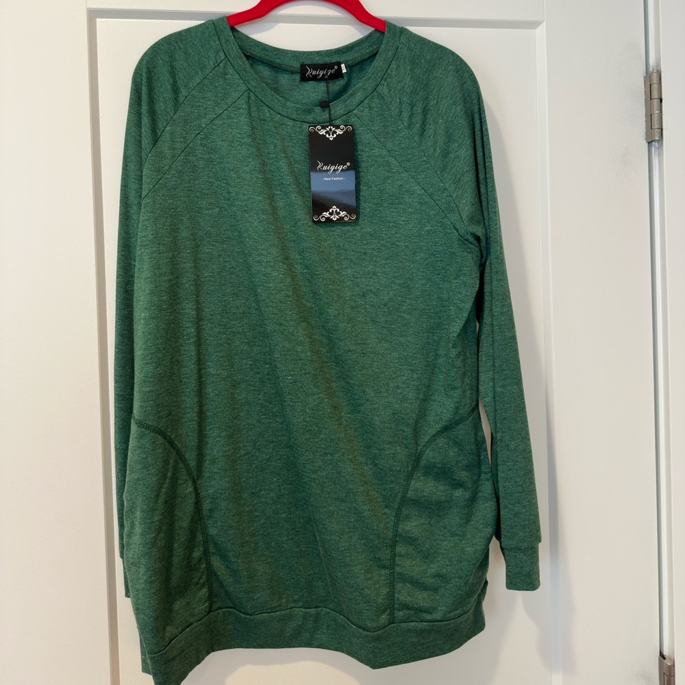 Z Supply Deep Green Knit Top